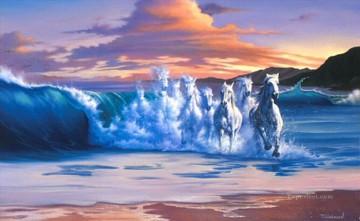  wave Oil Painting - thewave Fond d ecran Fantasy